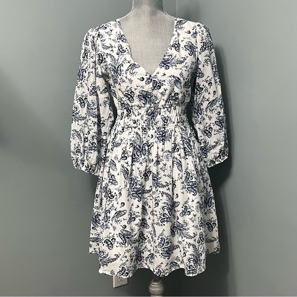LUCKY BRAND Paisley boho dress women’s size small lightweight peasant bohemian